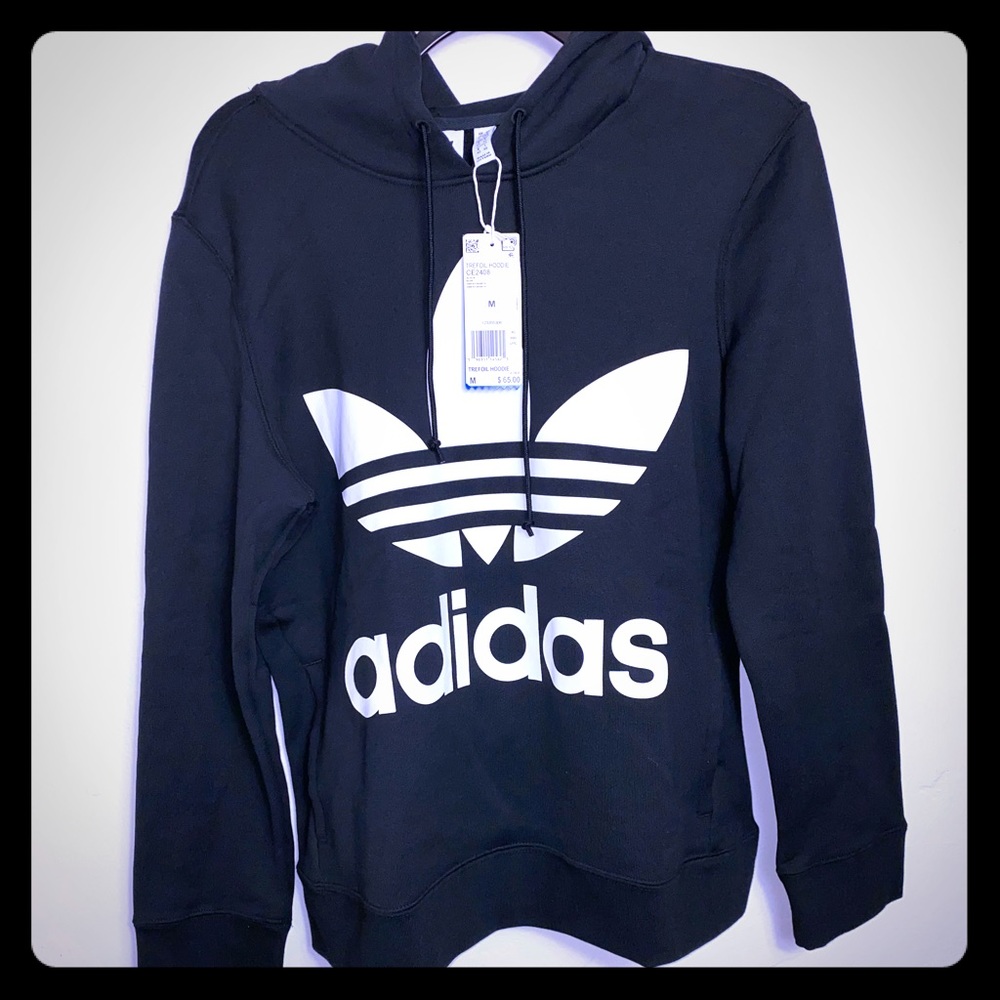 Adidas Treefoil hoodie - black Med